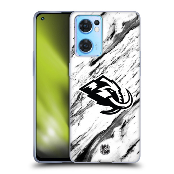 NHL Utah Mammoth Marble Soft Gel Case for OPPO Reno7 5G / Find X5 Lite