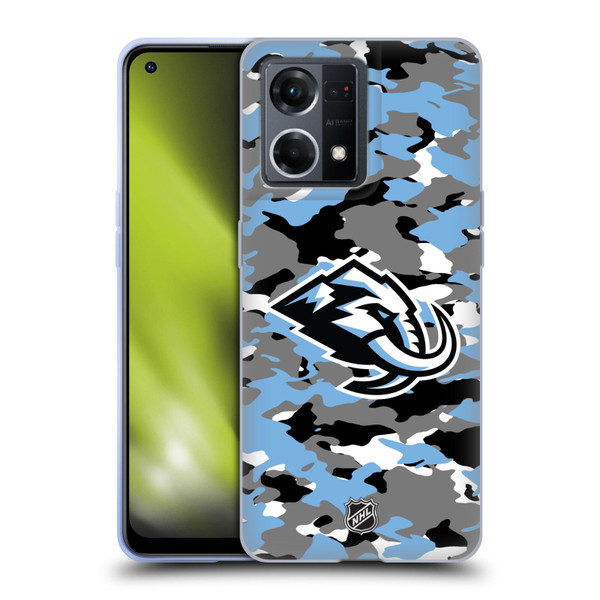 NHL Utah Mammoth Camouflage Soft Gel Case for OPPO Reno8 4G