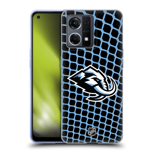 NHL Utah Mammoth Net Pattern Soft Gel Case for OPPO Reno8 4G