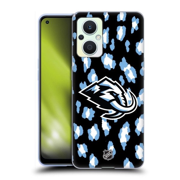 NHL Utah Mammoth Leopard Pattern Soft Gel Case for OPPO Reno8 Lite