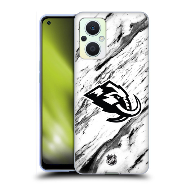 NHL Utah Mammoth Marble Soft Gel Case for OPPO Reno8 Lite