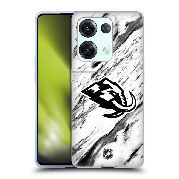 NHL Utah Mammoth Marble Soft Gel Case for OPPO Reno8 Pro