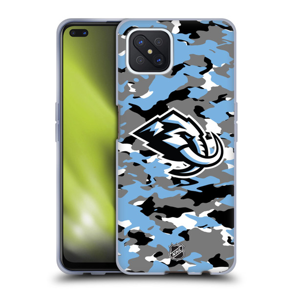 NHL Utah Mammoth Camouflage Soft Gel Case for OPPO Reno4 Z 5G