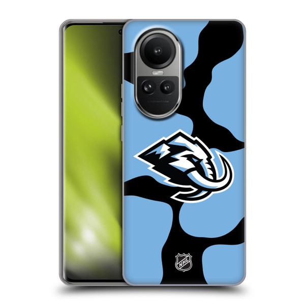 NHL Utah Mammoth Cow Pattern Soft Gel Case for OPPO Reno10 5G / Reno10 Pro 5G