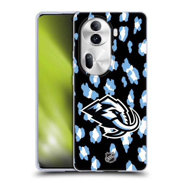 NHL Utah Mammoth Leopard Pattern Soft Gel Case for OPPO Reno11 Pro