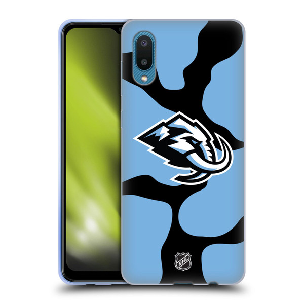 NHL Utah Mammoth Cow Pattern Soft Gel Case for Samsung Galaxy A02/M02 (2021)