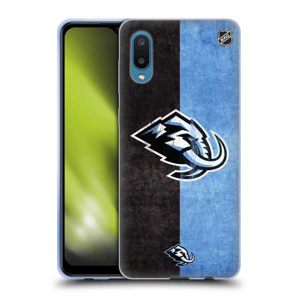 NHL Utah Mammoth Half Distressed Soft Gel Case for Samsung Galaxy A02/M02 (2021)