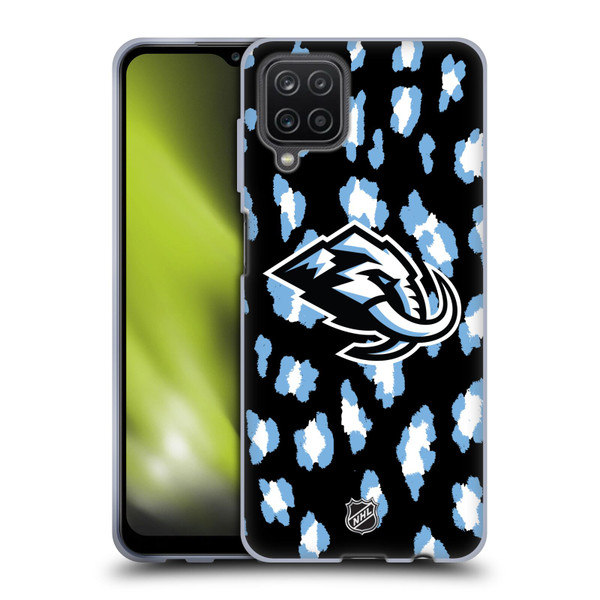 NHL Utah Mammoth Leopard Pattern Soft Gel Case for Samsung Galaxy A12 (2020)