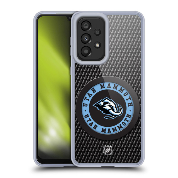 NHL Utah Mammoth Puck Texture Soft Gel Case for Samsung Galaxy A33 5G (2022)