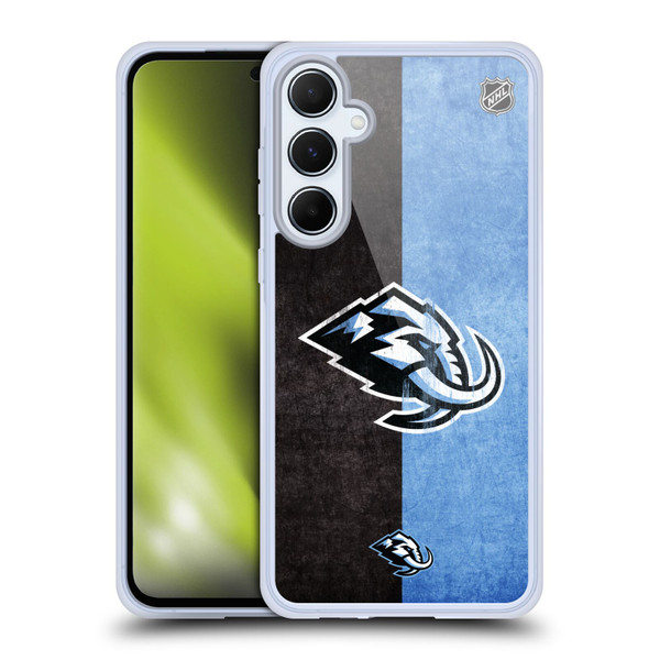 NHL Utah Mammoth Half Distressed Soft Gel Case for Samsung Galaxy A55 5G