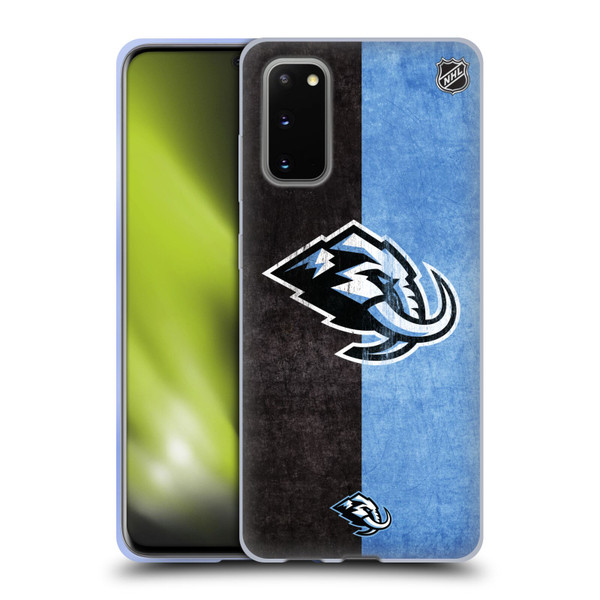 NHL Utah Mammoth Half Distressed Soft Gel Case for Samsung Galaxy S20 / S20 5G