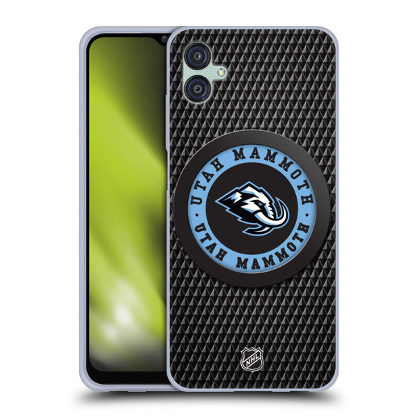NHL Utah Mammoth Puck Texture Soft Gel Case for Samsung Galaxy M04 5G / A04e