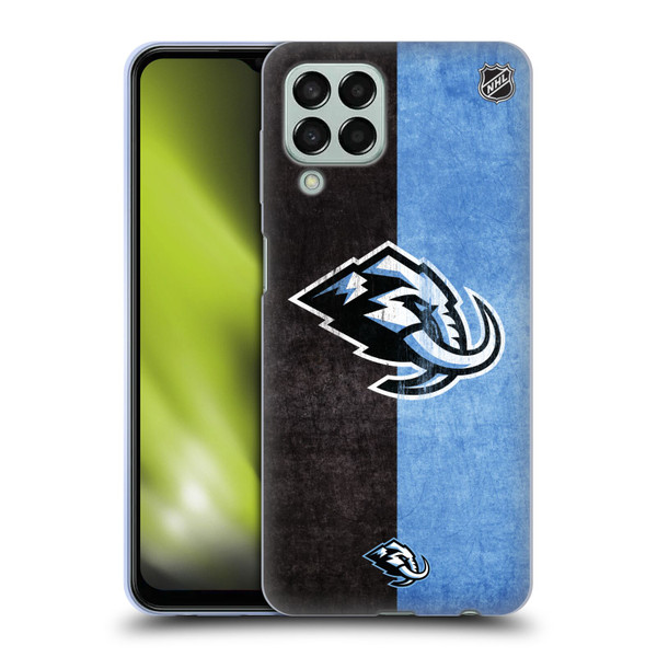 NHL Utah Mammoth Half Distressed Soft Gel Case for Samsung Galaxy M33 (2022)