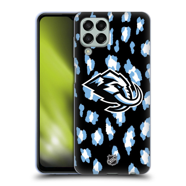 NHL Utah Mammoth Leopard Pattern Soft Gel Case for Samsung Galaxy M33 (2022)