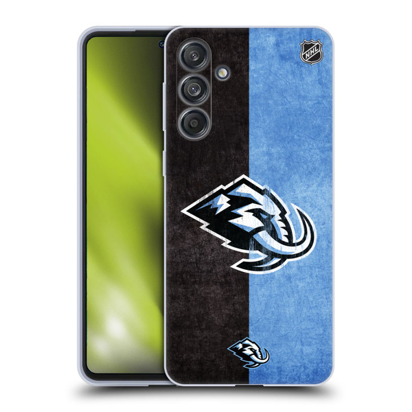 NHL Utah Mammoth Half Distressed Soft Gel Case for Samsung Galaxy M55 5G