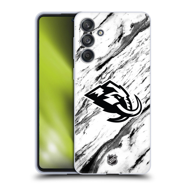 NHL Utah Mammoth Marble Soft Gel Case for Samsung Galaxy M55 5G