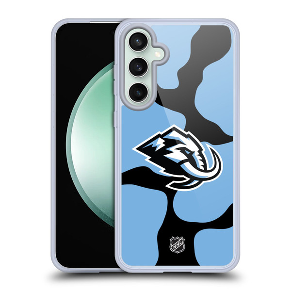 NHL Utah Mammoth Cow Pattern Soft Gel Case for Samsung Galaxy S23 FE 5G