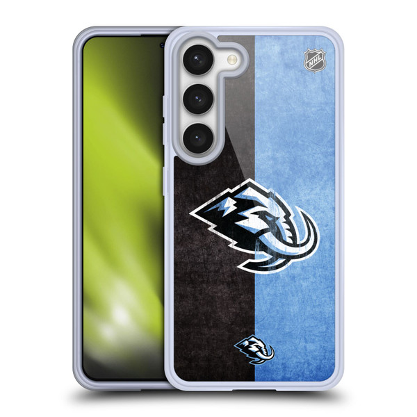NHL Utah Mammoth Half Distressed Soft Gel Case for Samsung Galaxy S23 5G