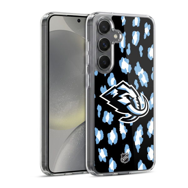 NHL Utah Mammoth Leopard Pattern Soft Gel Case for Samsung Galaxy S24 5G & MagSafe