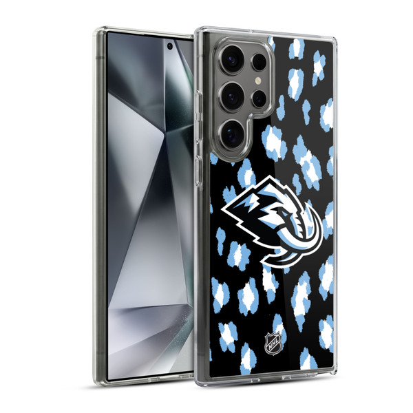 NHL Utah Mammoth Leopard Pattern Soft Gel Case for Samsung Galaxy S24 Ultra 5G & MagSafe