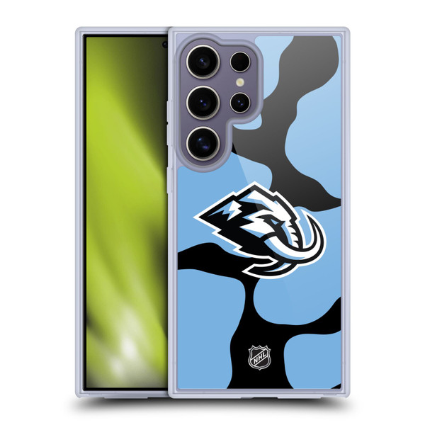 NHL Utah Mammoth Cow Pattern Soft Gel Case for Samsung Galaxy S25 Ultra