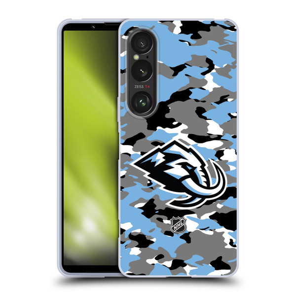 NHL Utah Mammoth Camouflage Soft Gel Case for Sony Xperia 1 VI 5G