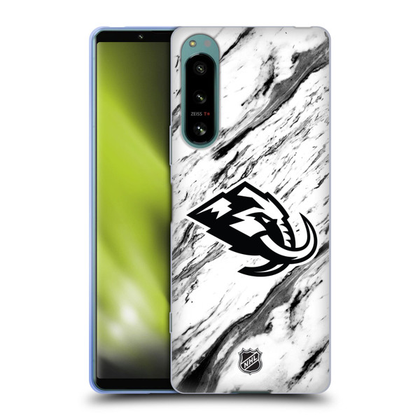 NHL Utah Mammoth Marble Soft Gel Case for Sony Xperia 5 IV