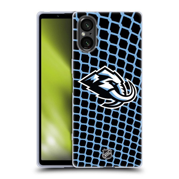 NHL Utah Mammoth Net Pattern Soft Gel Case for Sony Xperia 5 V 5G