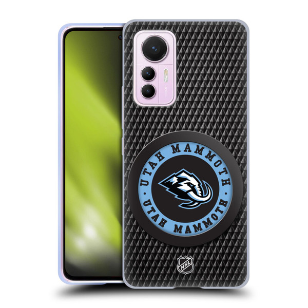 NHL Utah Mammoth Puck Texture Soft Gel Case for Xiaomi 12 Lite