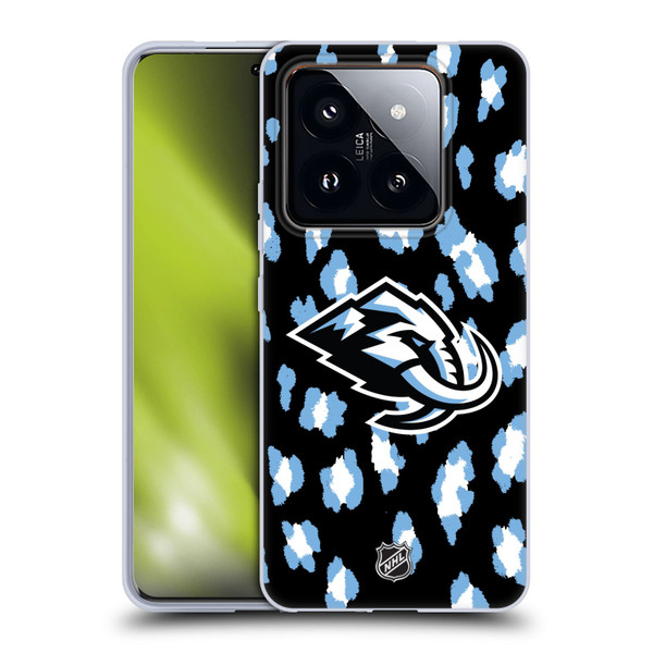 NHL Utah Mammoth Leopard Pattern Soft Gel Case for Xiaomi 14 Pro
