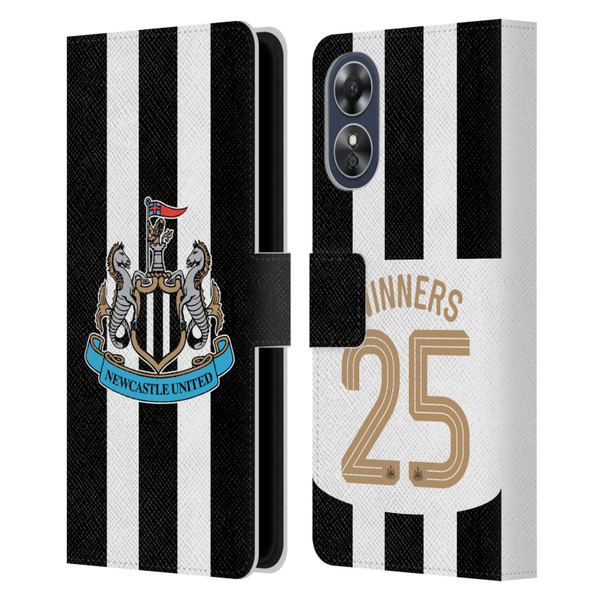 Newcastle United Football Club 2025 Cup Winners Home Kit Leather Book Wallet Case Cover For OPPO A17