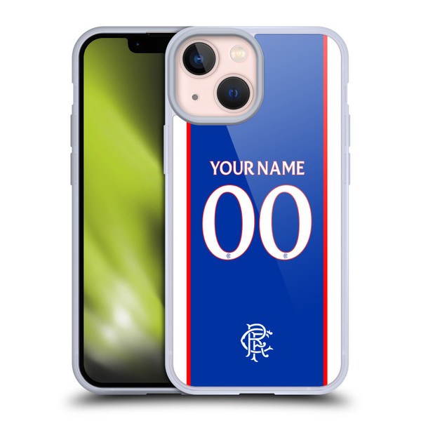 Custom Customised Personalised Rangers FC 2025/26 Kit Home Soft Gel Case for Apple iPhone 13 Mini