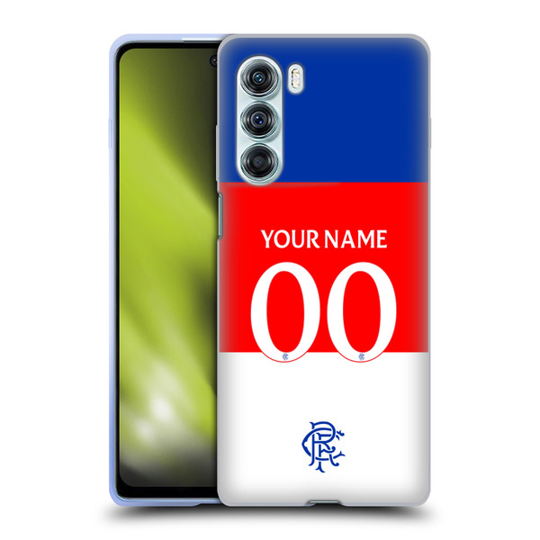 Custom Customised Personalised Rangers FC 2025/26 Kit Away Soft Gel Case for Motorola Edge S30 / Moto G200 5G
