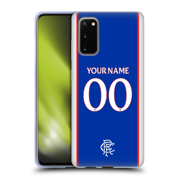 Custom Customised Personalised Rangers FC 2025/26 Kit Home Soft Gel Case for Samsung Galaxy S20 / S20 5G