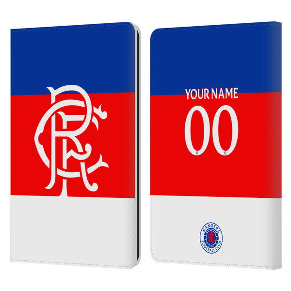 Custom Customised Personalised Rangers FC 2025/26 Kit Away Leather Book Wallet Case Cover For Amazon Kindle Paperwhite 1 / 2 / 3