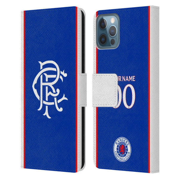 Custom Customised Personalised Rangers FC 2025/26 Kit Home Leather Book Wallet Case Cover For Apple iPhone 12 / iPhone 12 Pro Custom Customised Personalised Rangers FC 2025/26 Kit Home Leather Book Wallet Case Cover For Apple iPhone 12 / iPhone 12 Pro