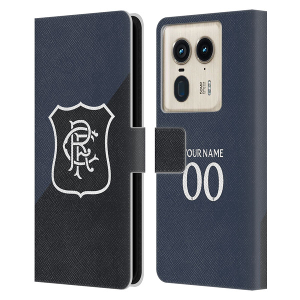 Custom Customised Personalised Rangers FC 2025/26 Kit Third Leather Book Wallet Case Cover For Motorola Edge 50 Ultra/X50 Ultra