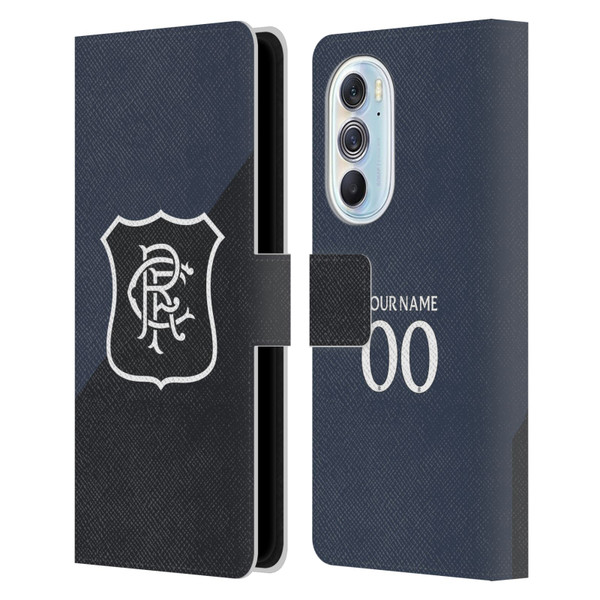 Custom Customised Personalised Rangers FC 2025/26 Kit Third Leather Book Wallet Case Cover For Motorola Edge X30