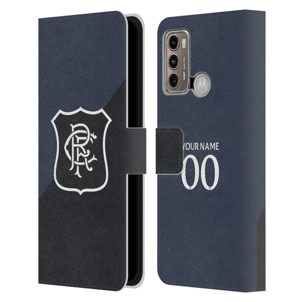 Custom Customised Personalised Rangers FC 2025/26 Kit Third Leather Book Wallet Case Cover For Motorola Moto G60 / Moto G40 Fusion Custom Customised Personalised Rangers FC 2025/26 Kit Third Leather Book Wallet Case Cover For Motorola Moto G60 / Moto G40 Fusion