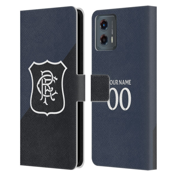 Custom Customised Personalised Rangers FC 2025/26 Kit Third Leather Book Wallet Case Cover For Motorola Moto G (2023)