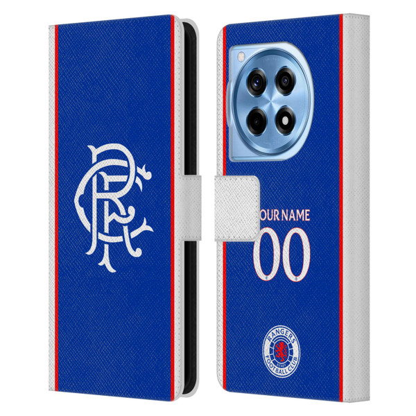Custom Customised Personalised Rangers FC 2025/26 Kit Home Leather Book Wallet Case Cover For OnePlus 12R Custom Customised Personalised Rangers FC 2025/26 Kit Home Leather Book Wallet Case Cover For OnePlus 12R