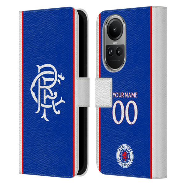 Custom Customised Personalised Rangers FC 2025/26 Kit Home Leather Book Wallet Case Cover For OPPO Reno10 5G / Reno10 Pro 5G Custom Customised Personalised Rangers FC 2025/26 Kit Home Leather Book Wallet Case Cover For OPPO Reno10 5G / Reno10 Pro 5G