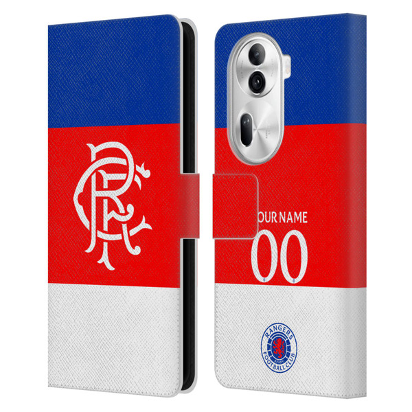 Custom Customised Personalised Rangers FC 2025/26 Kit Away Leather Book Wallet Case Cover For OPPO Reno11 Custom Customised Personalised Rangers FC 2025/26 Kit Away Leather Book Wallet Case Cover For OPPO Reno11