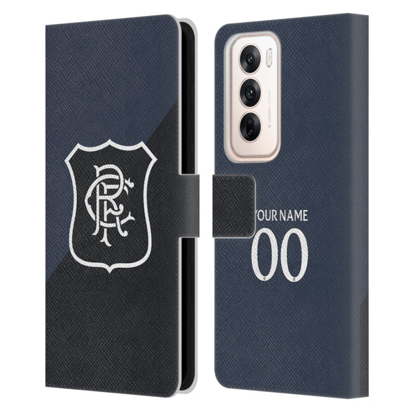 Custom Customised Personalised Rangers FC 2025/26 Kit Third Leather Book Wallet Case Cover For OPPO Reno12 5G Custom Customised Personalised Rangers FC 2025/26 Kit Third Leather Book Wallet Case Cover For OPPO Reno12 5G