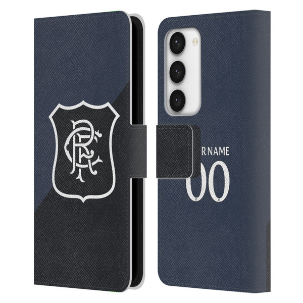 Custom Customised Personalised Rangers FC 2025/26 Kit Third Leather Book Wallet Case Cover For Samsung Galaxy S23 5G