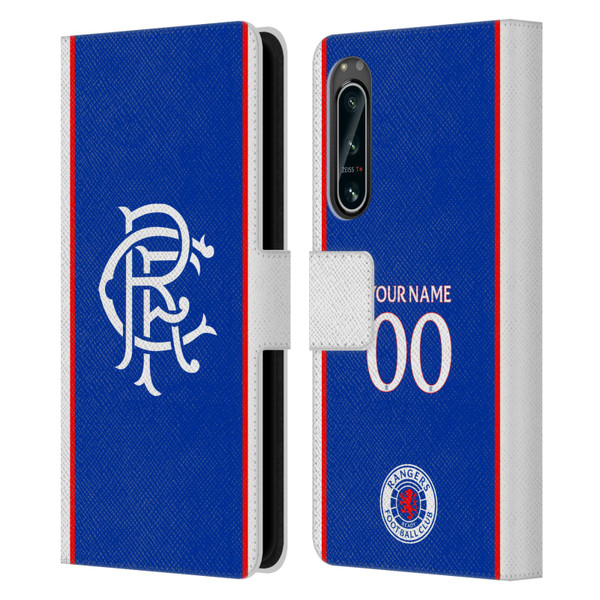 Custom Customised Personalised Rangers FC 2025/26 Kit Home Leather Book Wallet Case Cover For Sony Xperia 5 IV Custom Customised Personalised Rangers FC 2025/26 Kit Home Leather Book Wallet Case Cover For Sony Xperia 5 IV