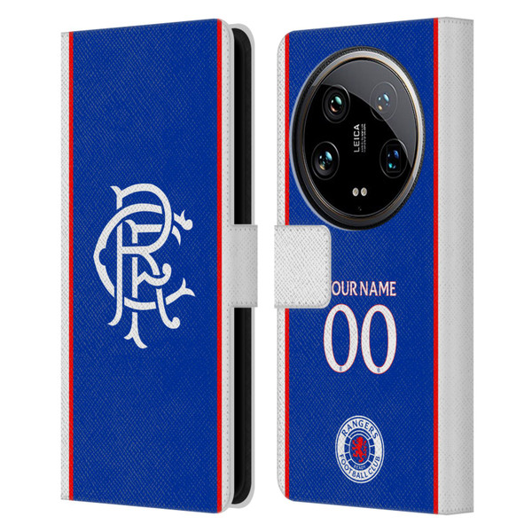 Custom Customised Personalised Rangers FC 2025/26 Kit Home Leather Book Wallet Case Cover For Xiaomi 14 Ultra