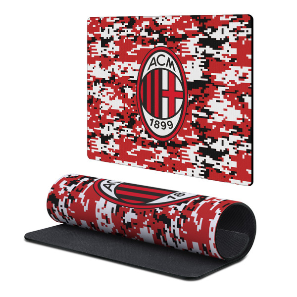 AC Milan Crest Logo Digital Camou Gaming Office Desk PC Keyboard Mouse Mat Pad 9.84 x 11.81 x 0.12 inches (250 x 300 mm) - S