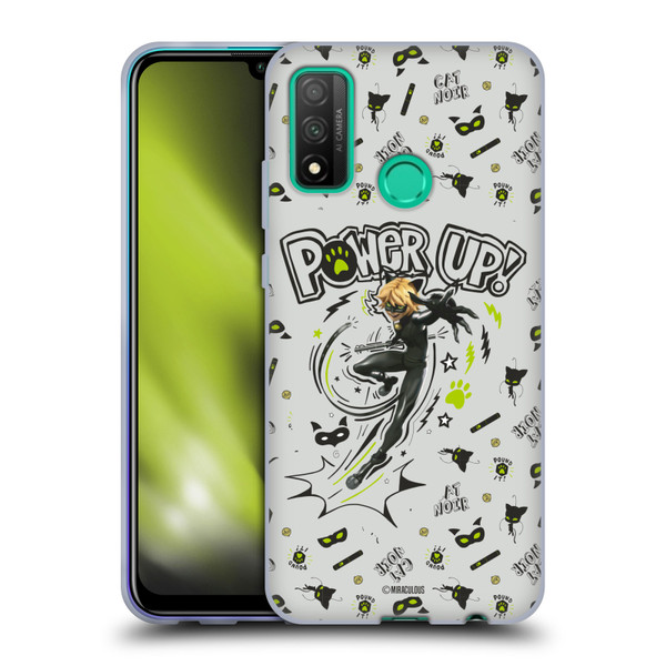 Miraculous Ladybug Character Art And Patterns Cat Noir Soft Gel Case for Huawei P Smart (2020)