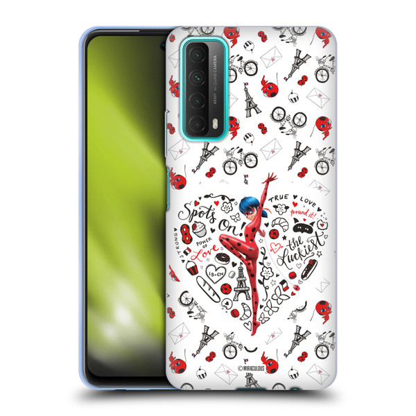 Miraculous Ladybug Character Art And Patterns Ladybug Soft Gel Case for Huawei P Smart (2021)